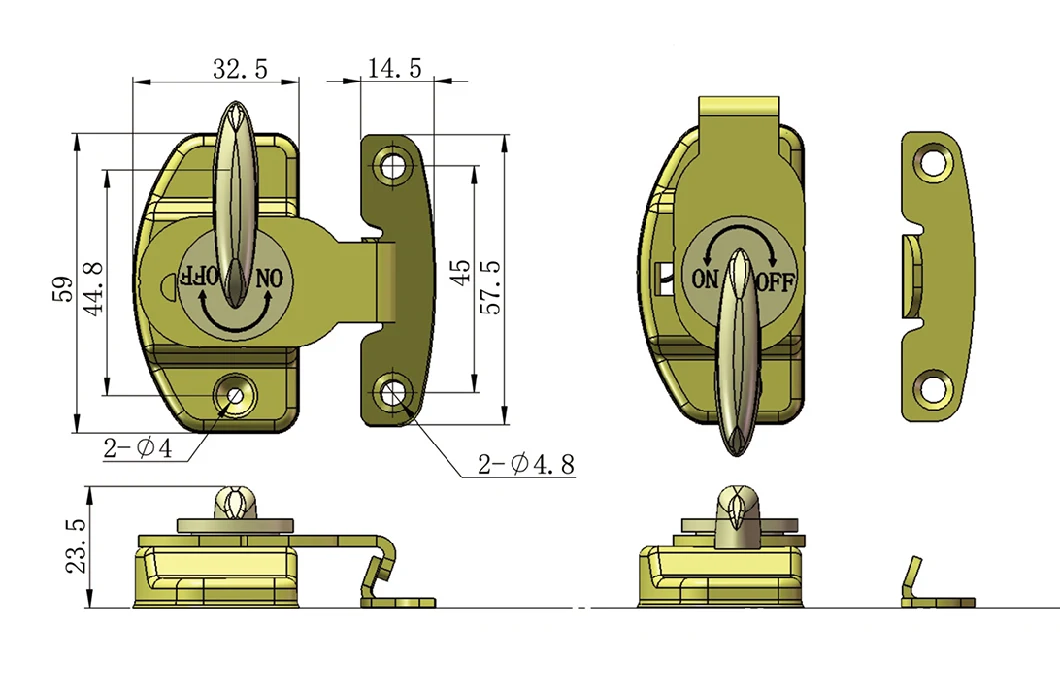 Hasp Latch for Dining Table Dining Table Hinge Furniture Hardware