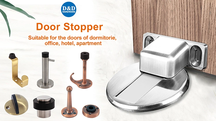 Floor Wall Mounted Brass Magnetic Doot Stop Holder Architectural Hardware Stainless Steel Rubber Zinc Alloy Unique Normal Bathroom Shower Door Stopper